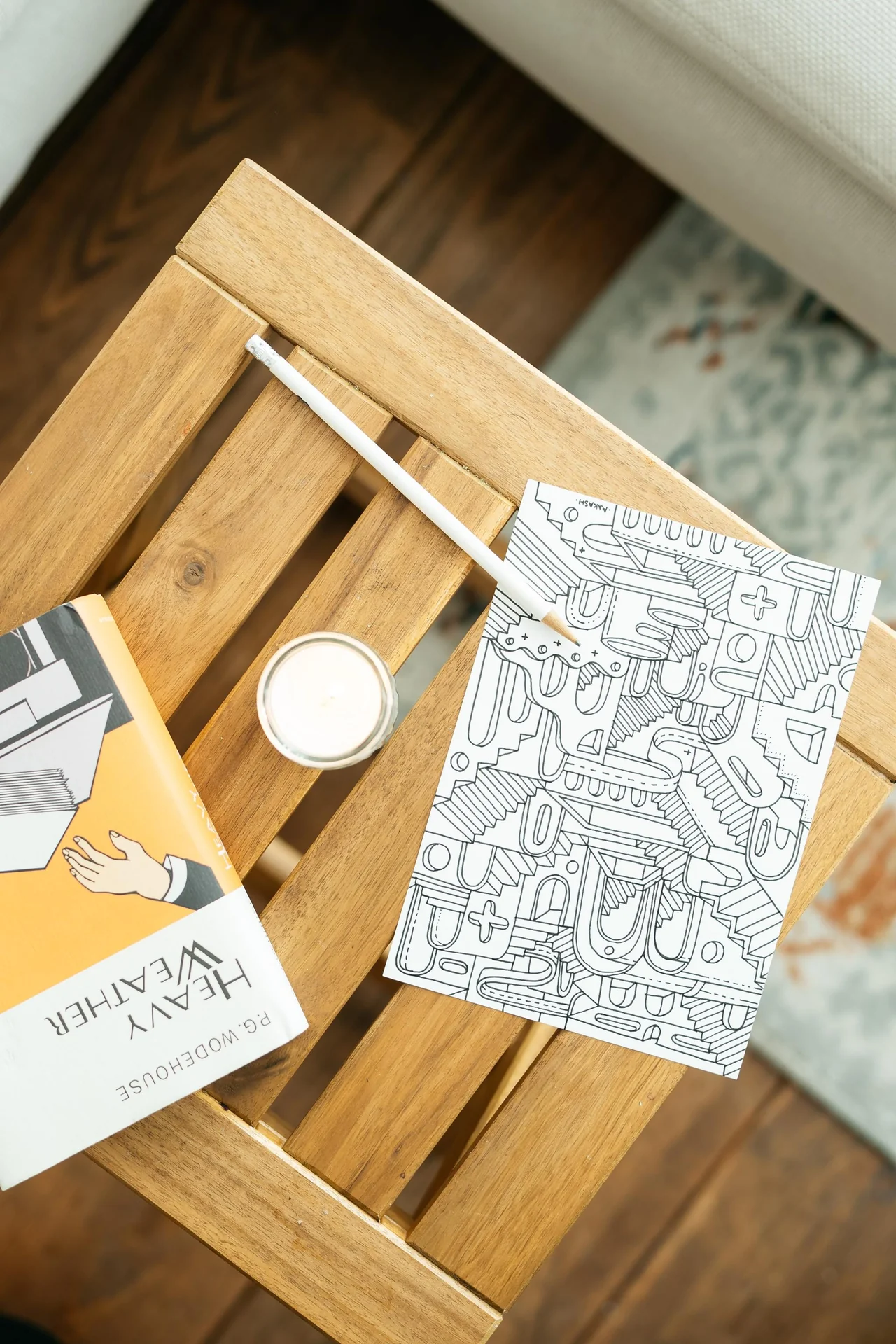 geblurde versie van de foto als achtergrond