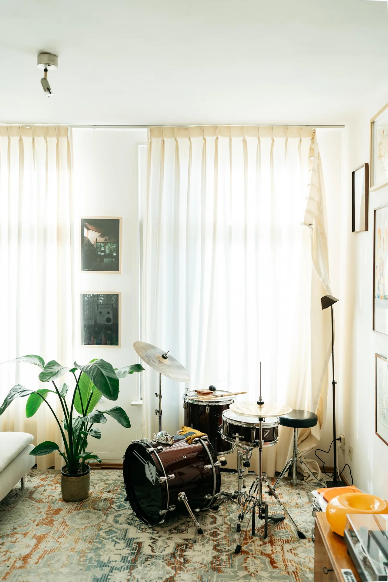 geblurde versie van de foto als achtergrond