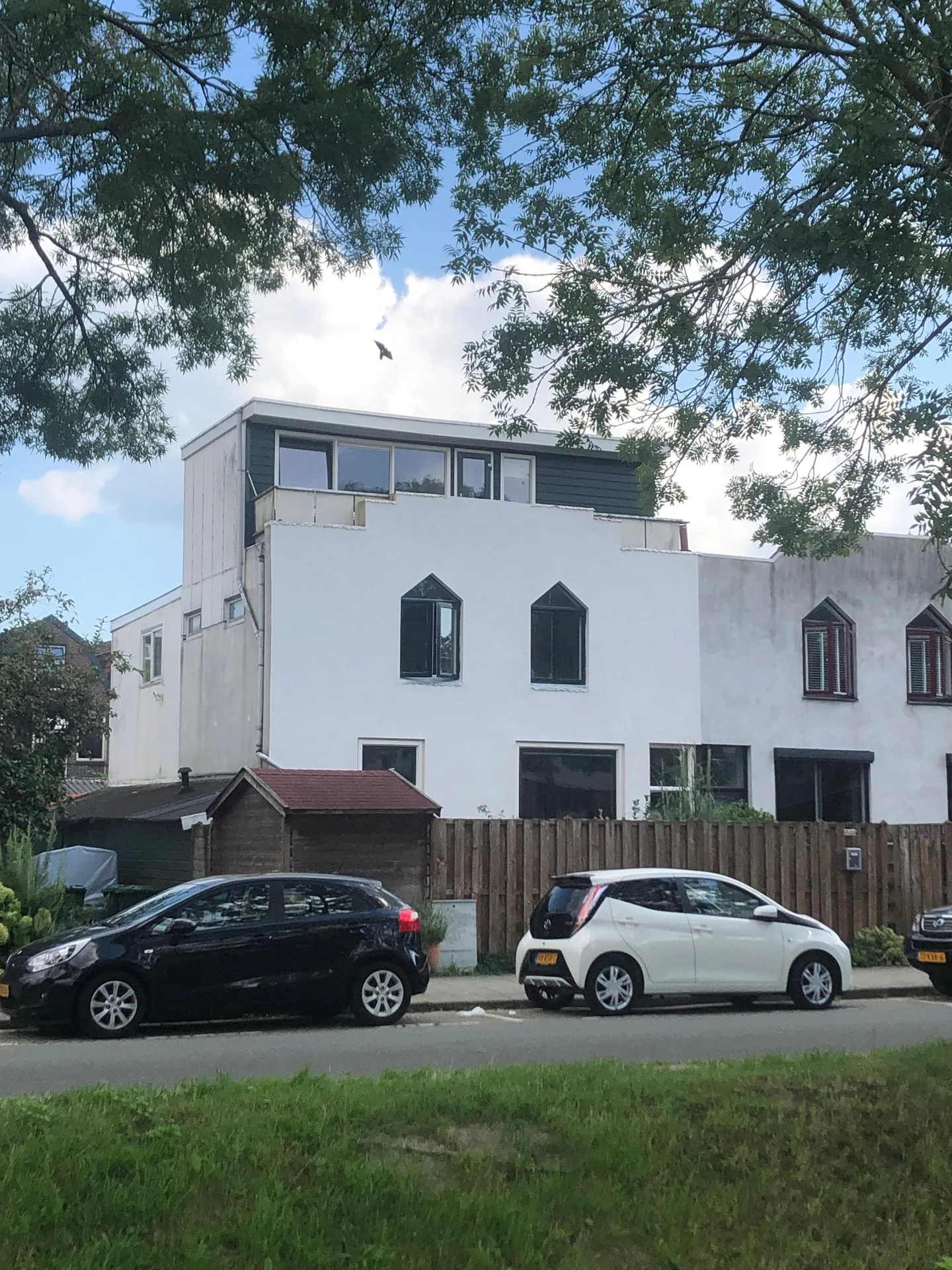 geblurde versie van de foto als achtergrond