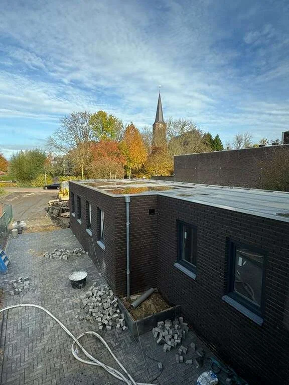 geblurde versie van de foto als achtergrond