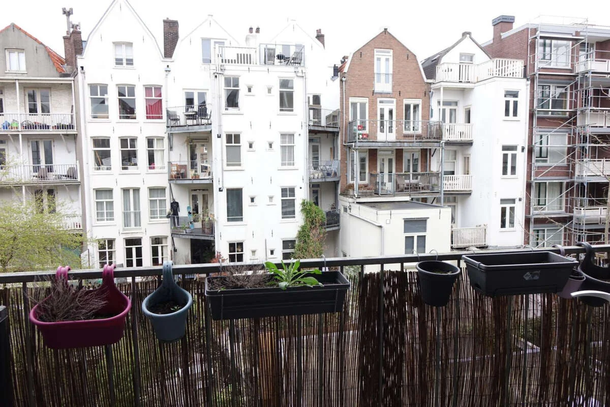 geblurde versie van de foto als achtergrond