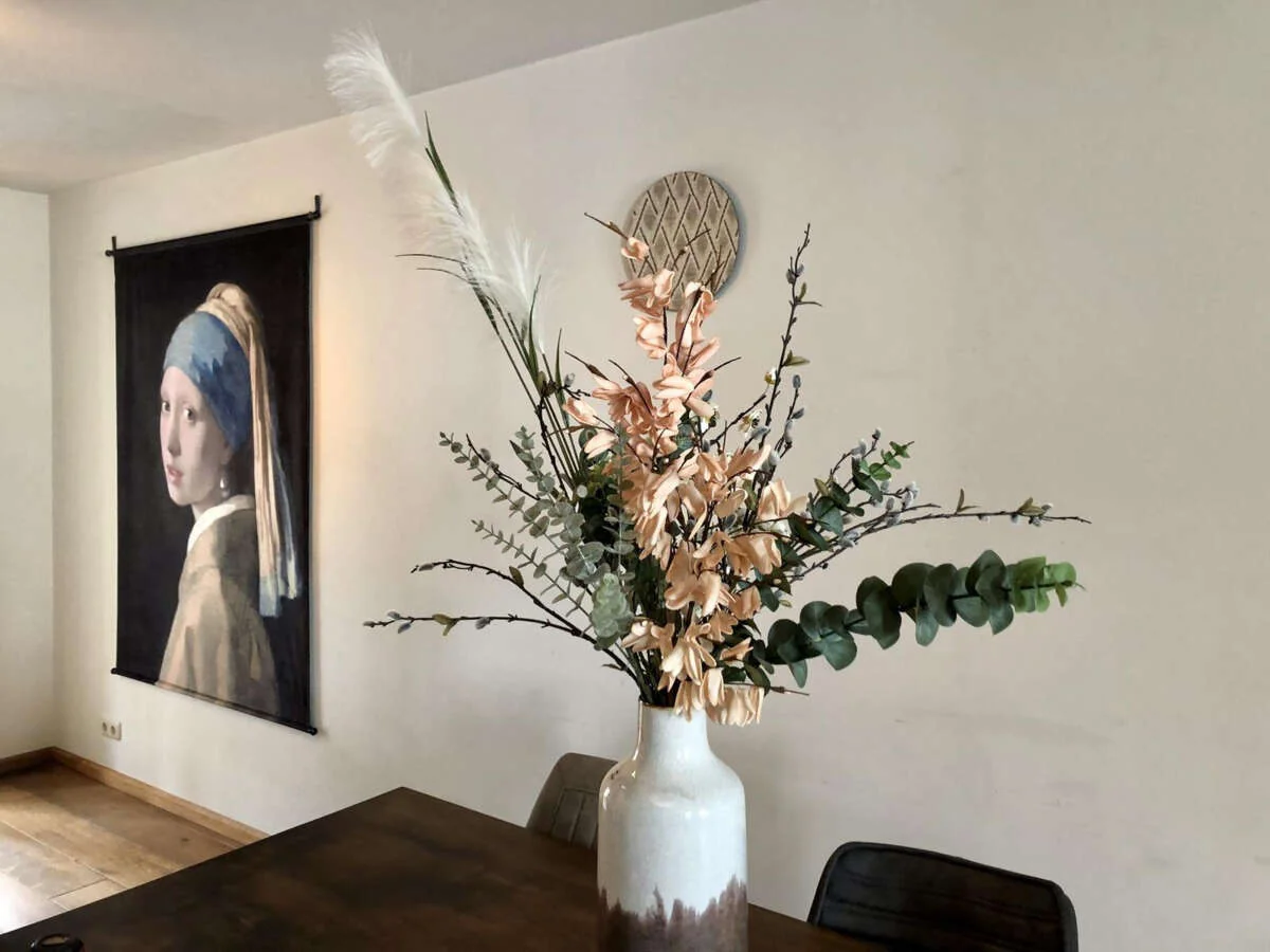 geblurde versie van de foto als achtergrond