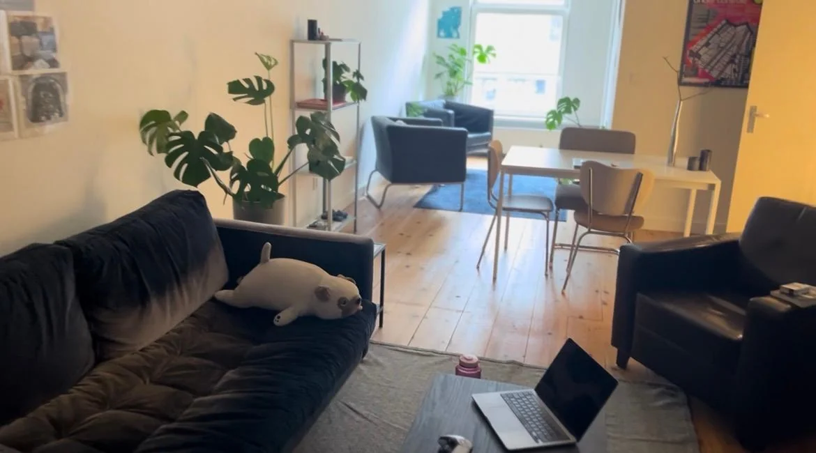 geblurde versie van de foto als achtergrond