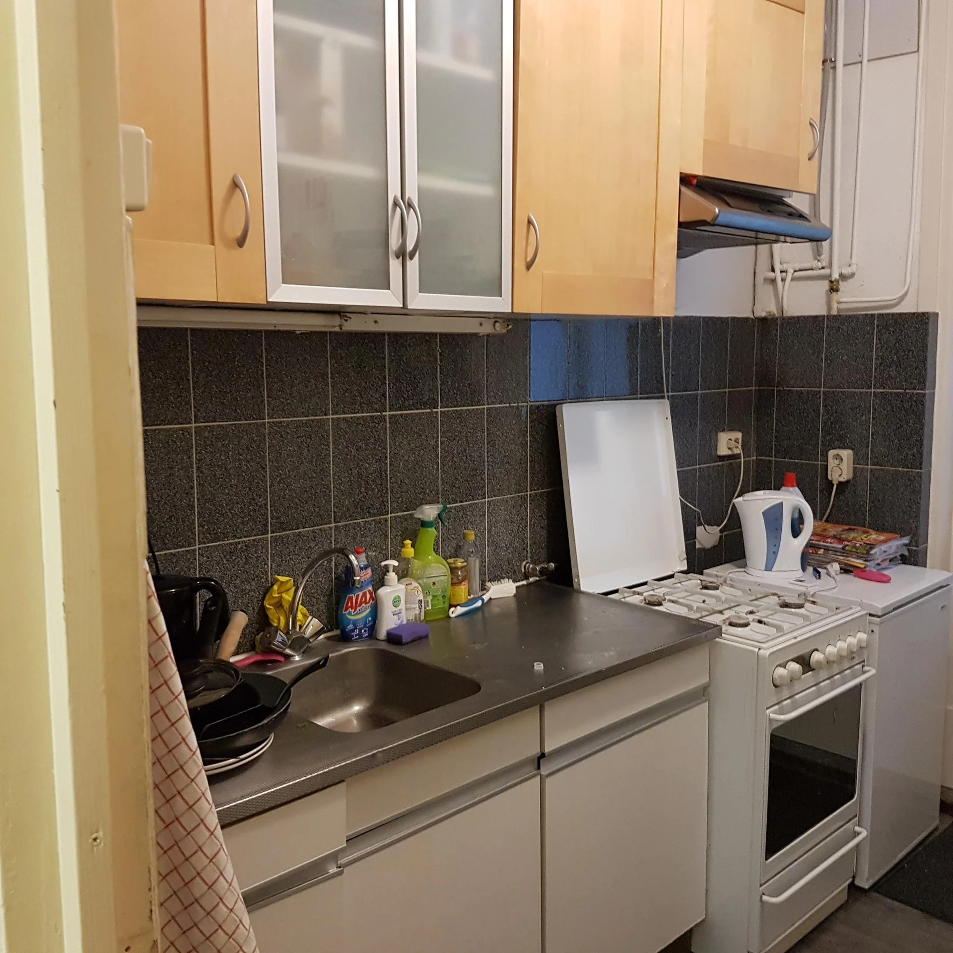 geblurde versie van de foto als achtergrond