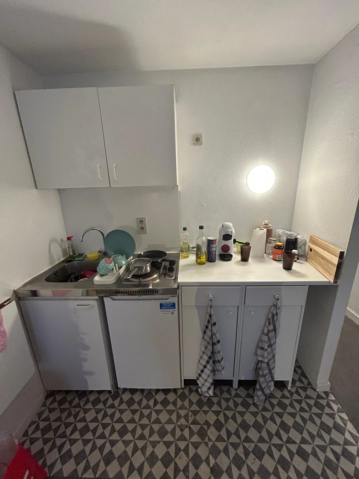 geblurde versie van de foto als achtergrond