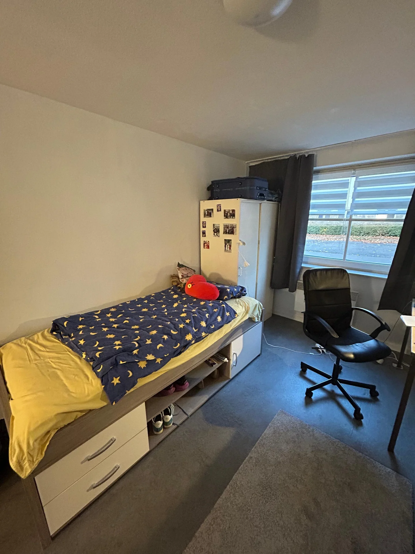 geblurde versie van de foto als achtergrond