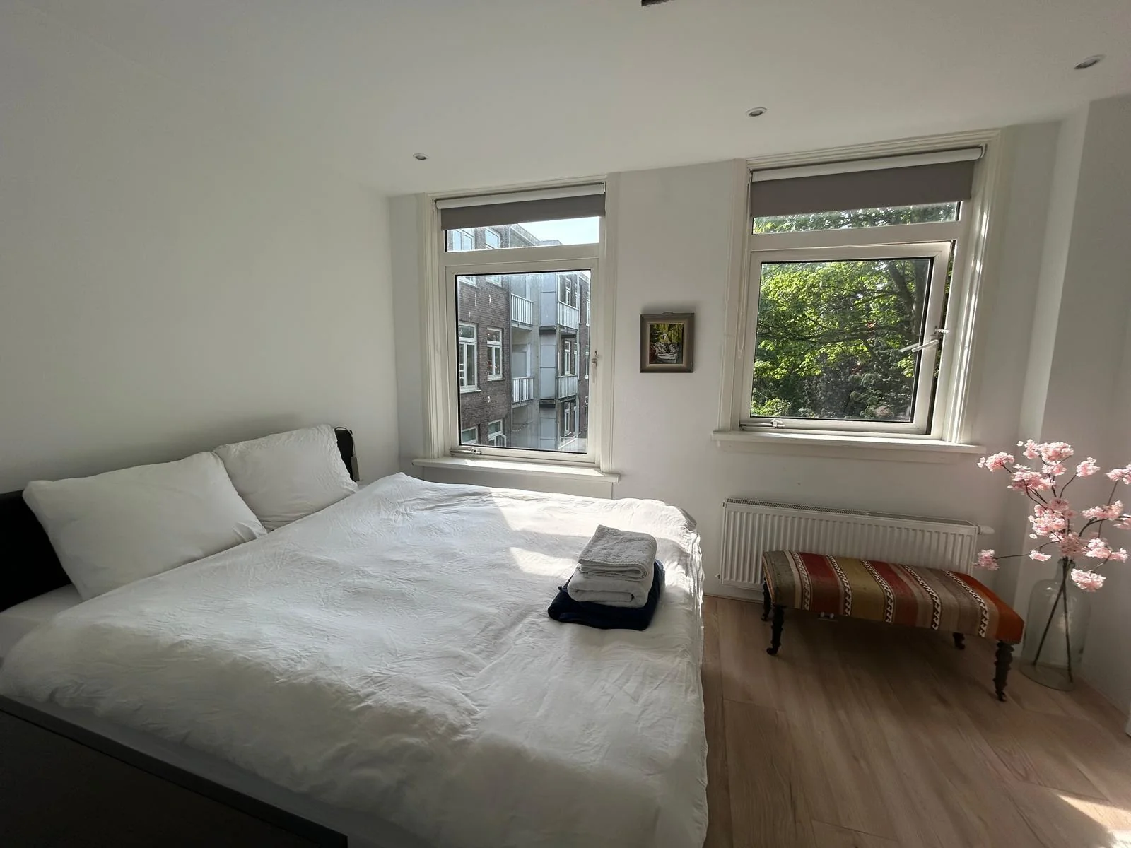 geblurde versie van de foto als achtergrond