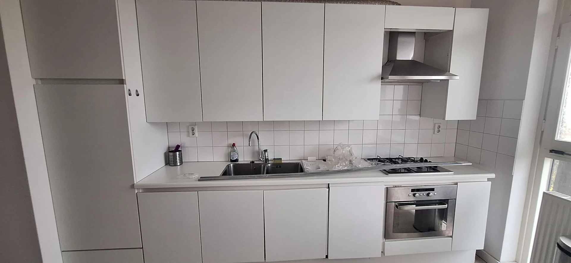 geblurde versie van de foto als achtergrond