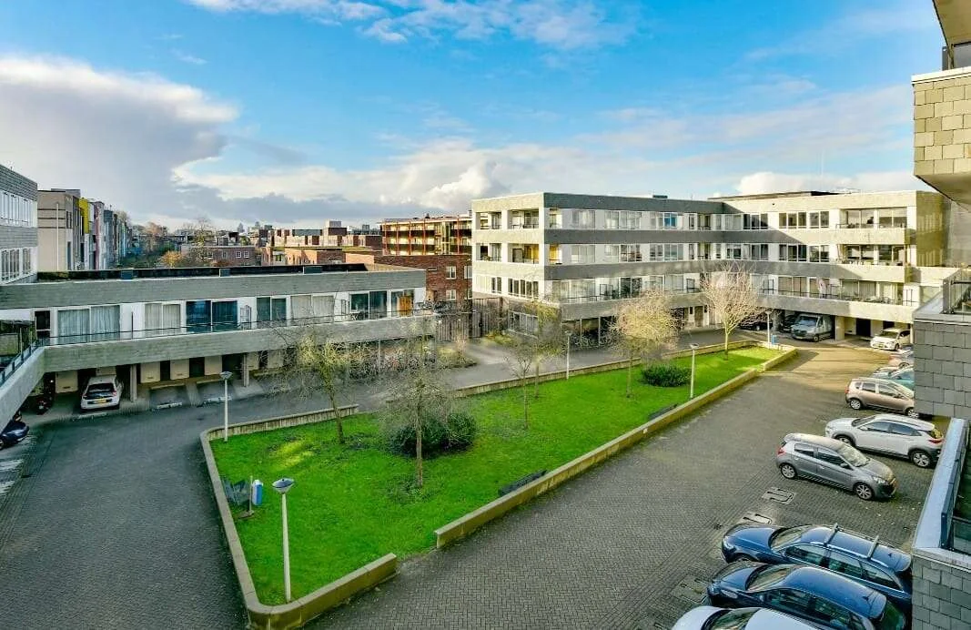 geblurde versie van de foto als achtergrond