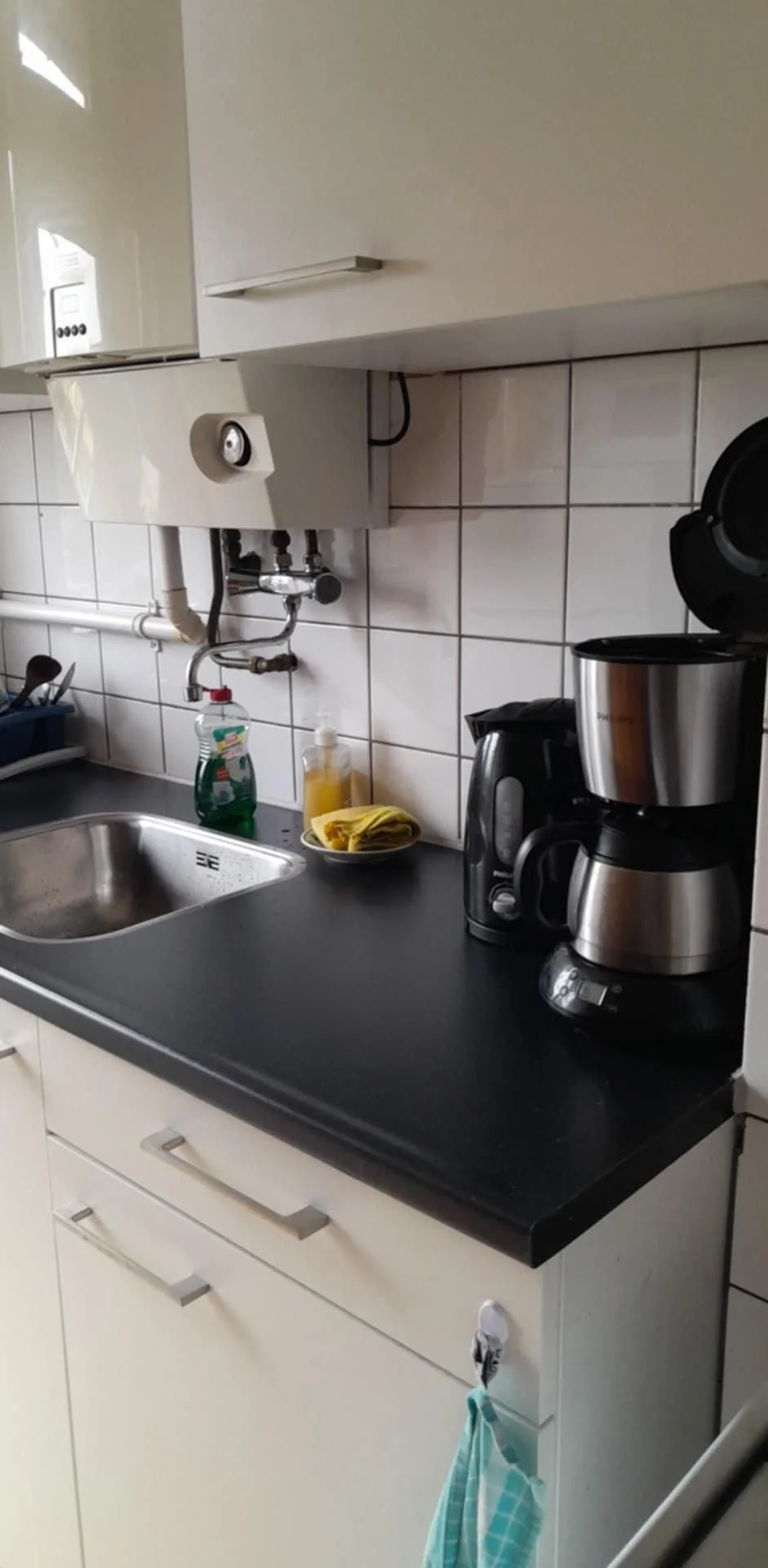 geblurde versie van de foto als achtergrond