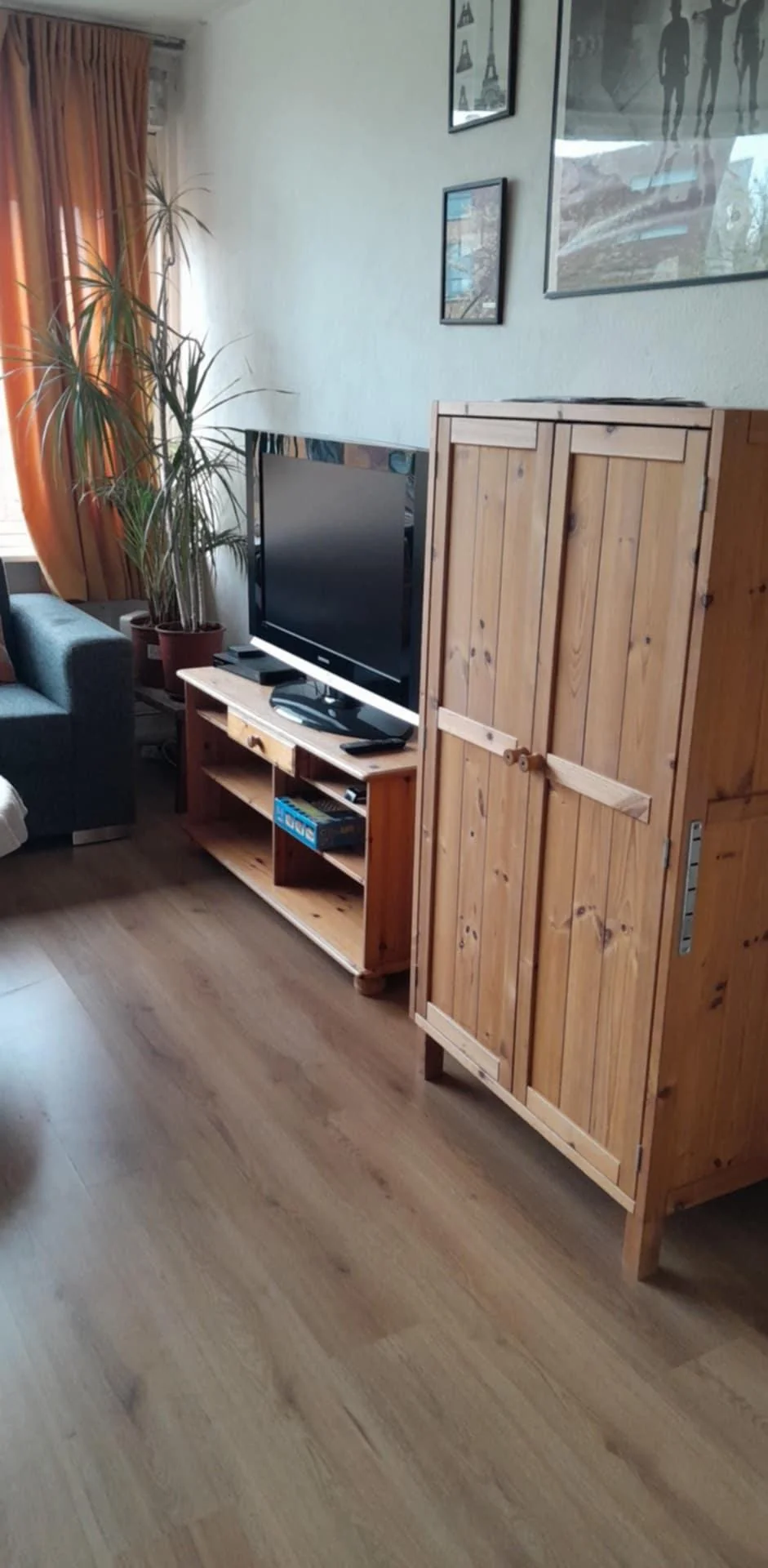 geblurde versie van de foto als achtergrond