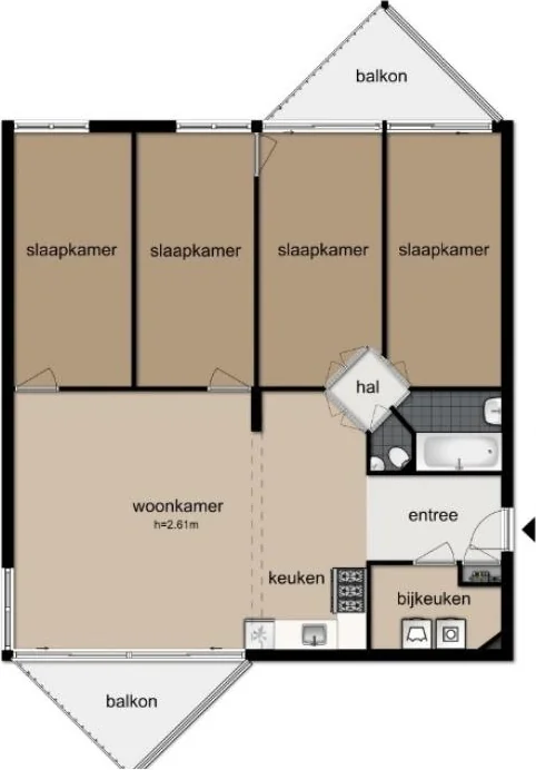 geblurde versie van de foto als achtergrond