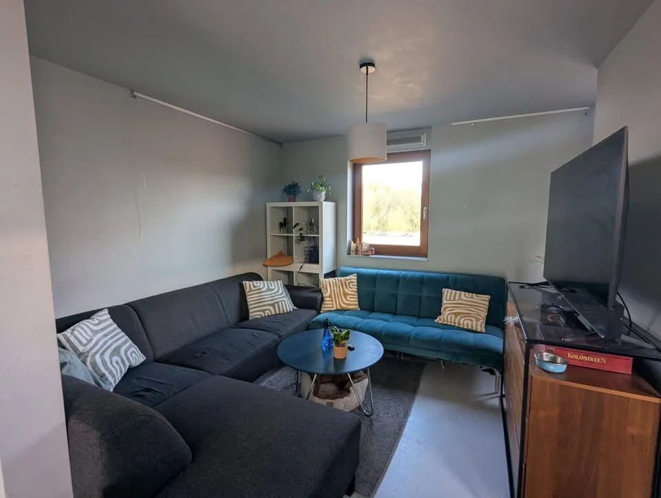 geblurde versie van de foto als achtergrond