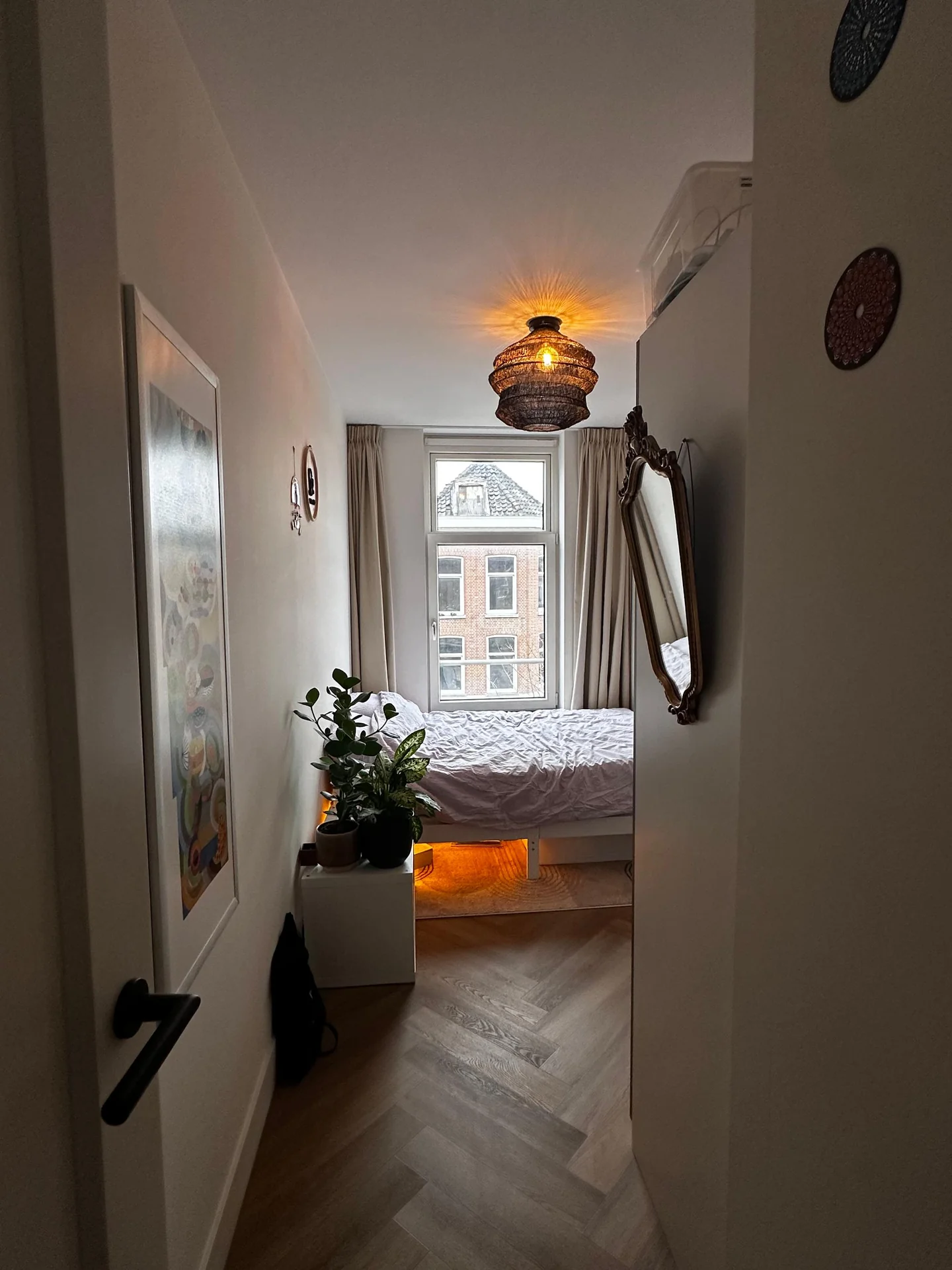 geblurde versie van de foto als achtergrond