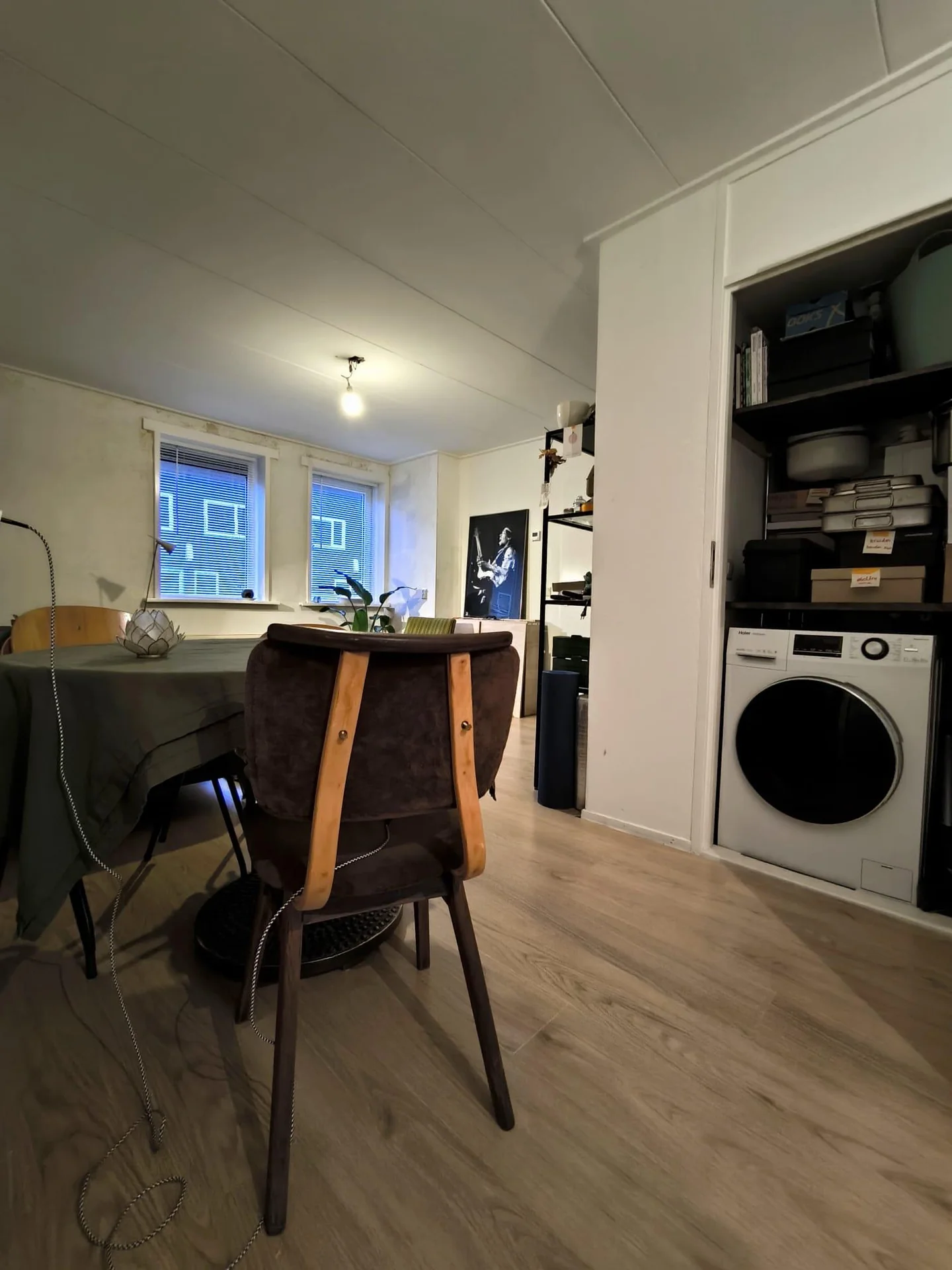 geblurde versie van de foto als achtergrond