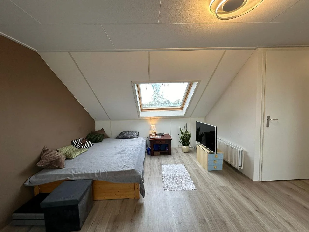 geblurde versie van de foto als achtergrond