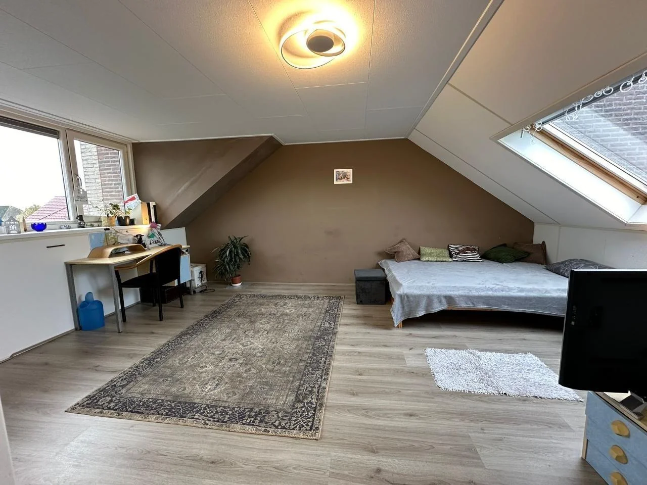 geblurde versie van de foto als achtergrond