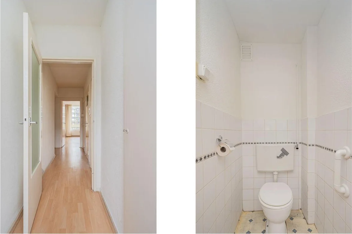 geblurde versie van de foto als achtergrond