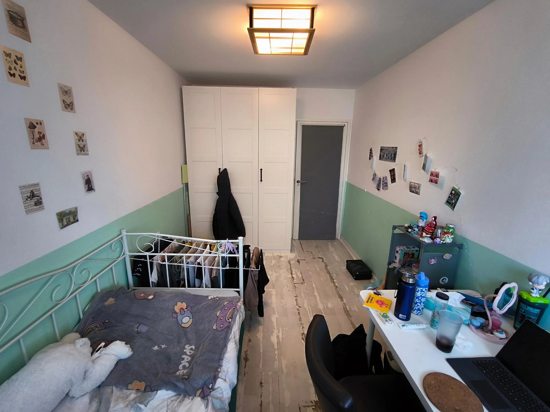 geblurde versie van de foto als achtergrond