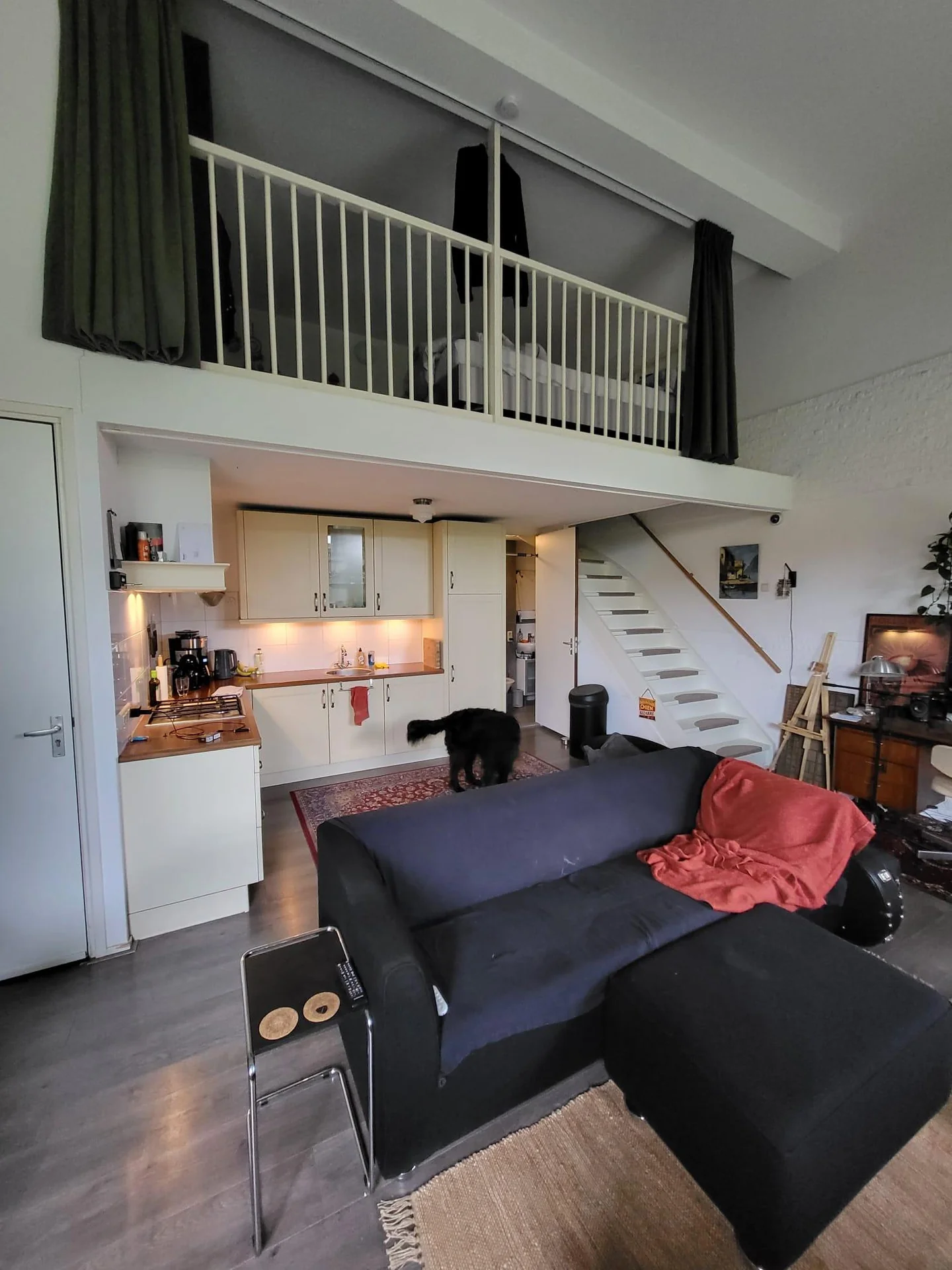 geblurde versie van de foto als achtergrond