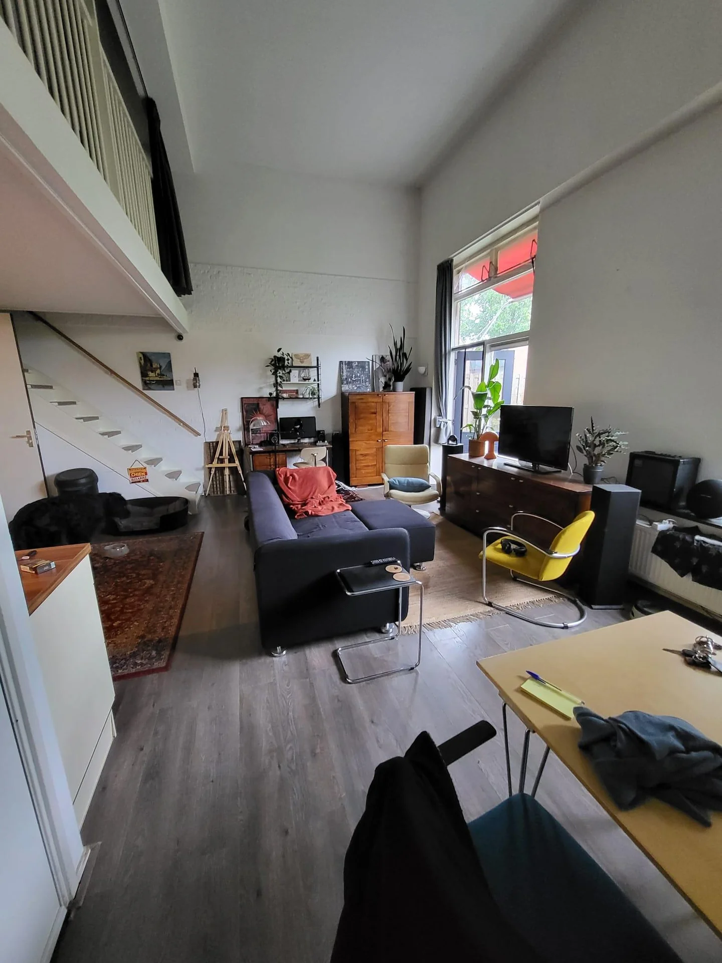 geblurde versie van de foto als achtergrond