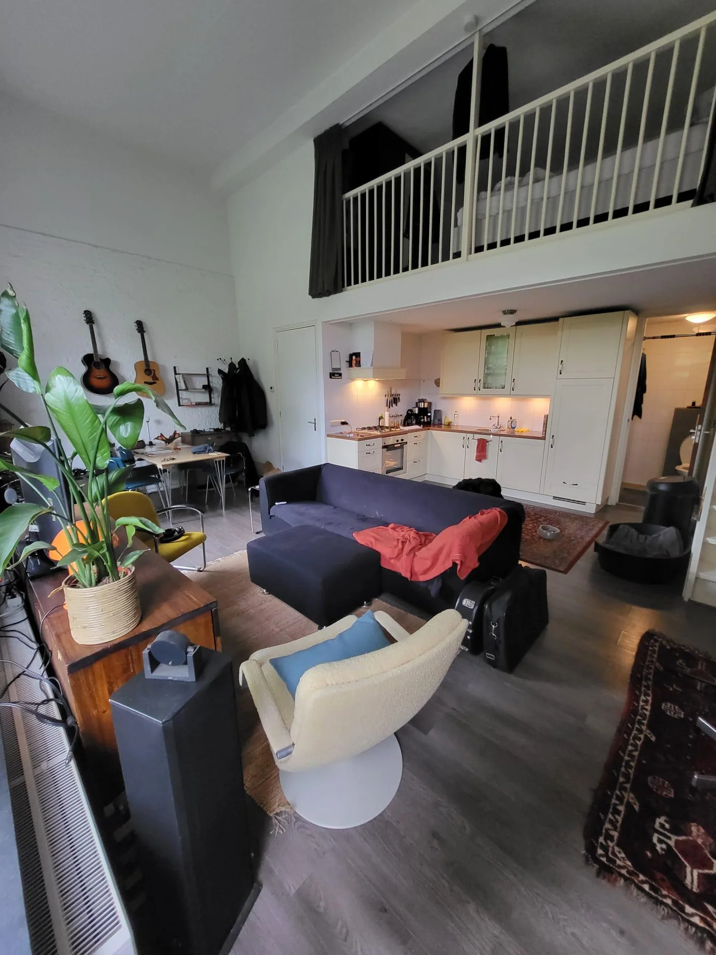 geblurde versie van de foto als achtergrond