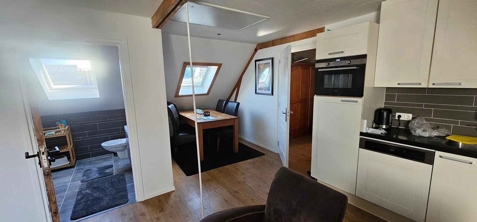 geblurde versie van de foto als achtergrond