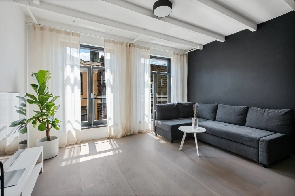 geblurde versie van de foto als achtergrond