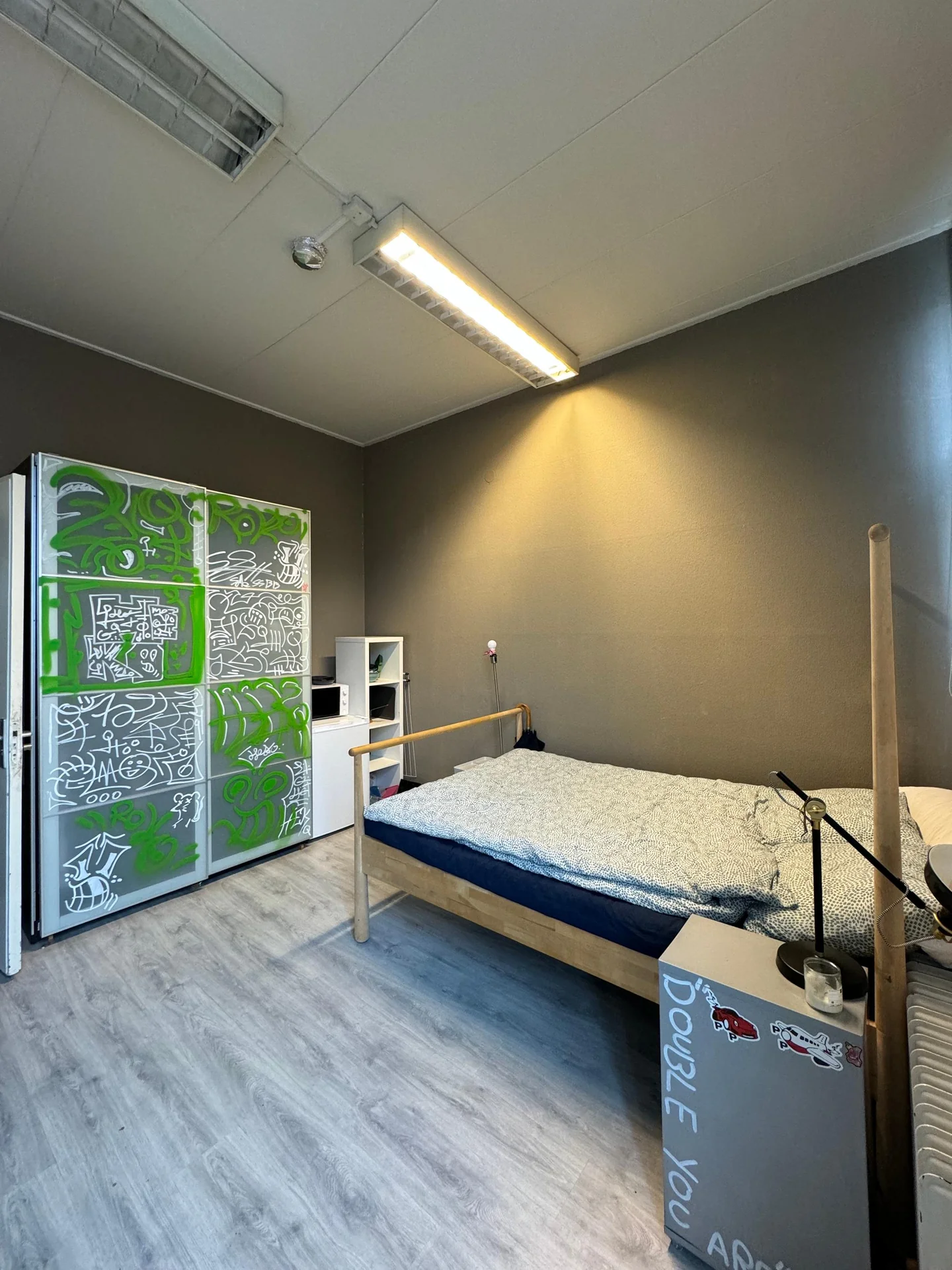 geblurde versie van de foto als achtergrond