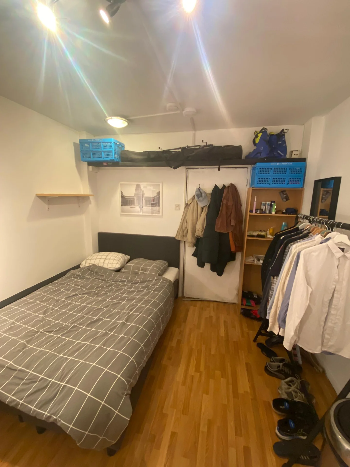 geblurde versie van de foto als achtergrond