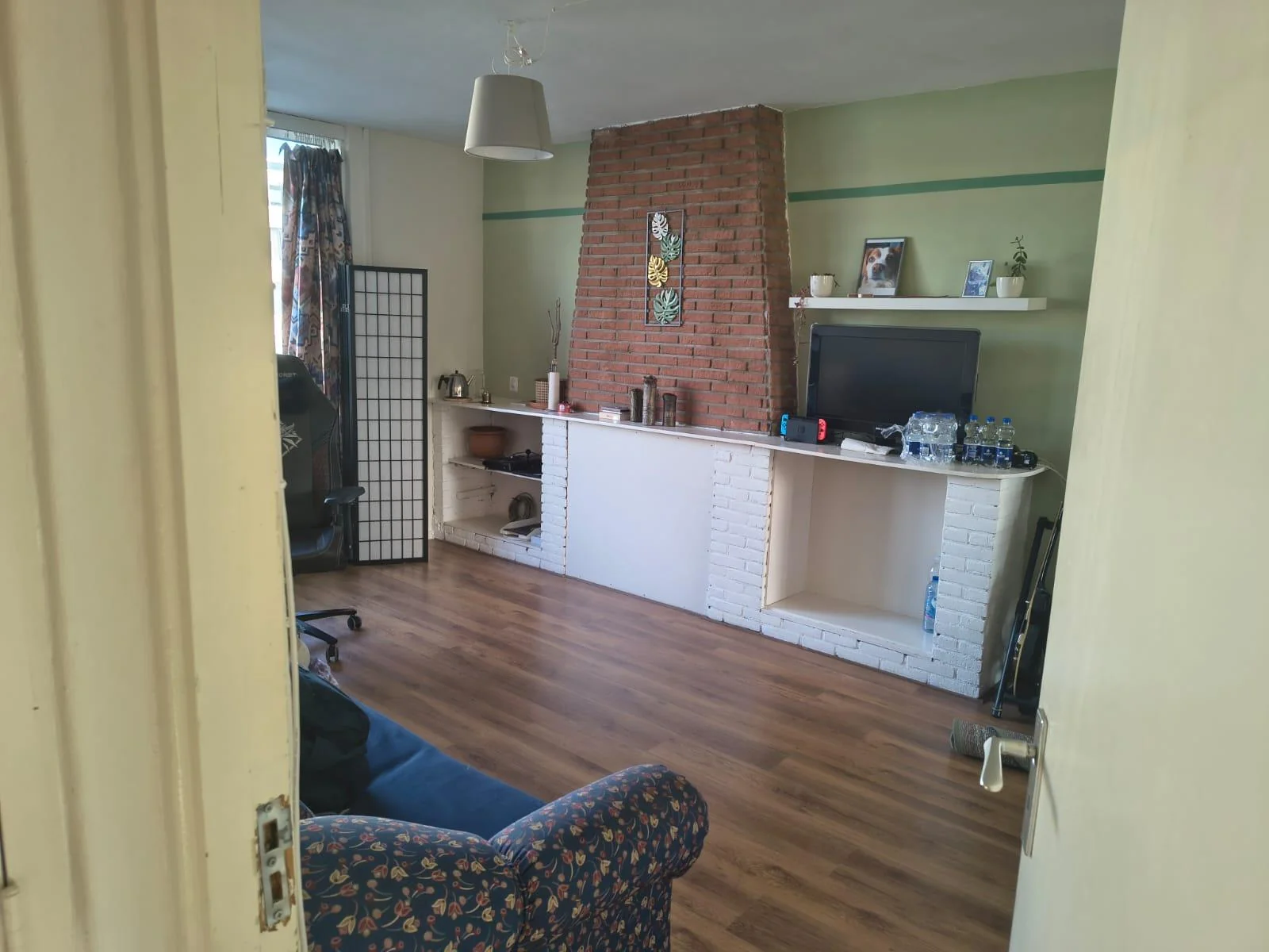 geblurde versie van de foto als achtergrond