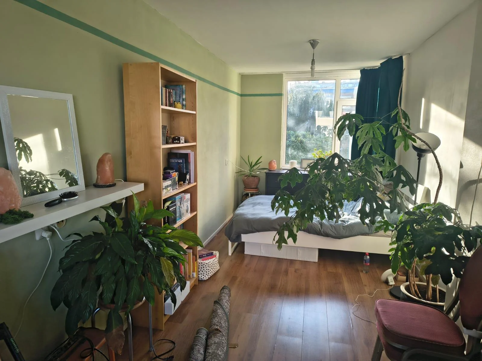 geblurde versie van de foto als achtergrond