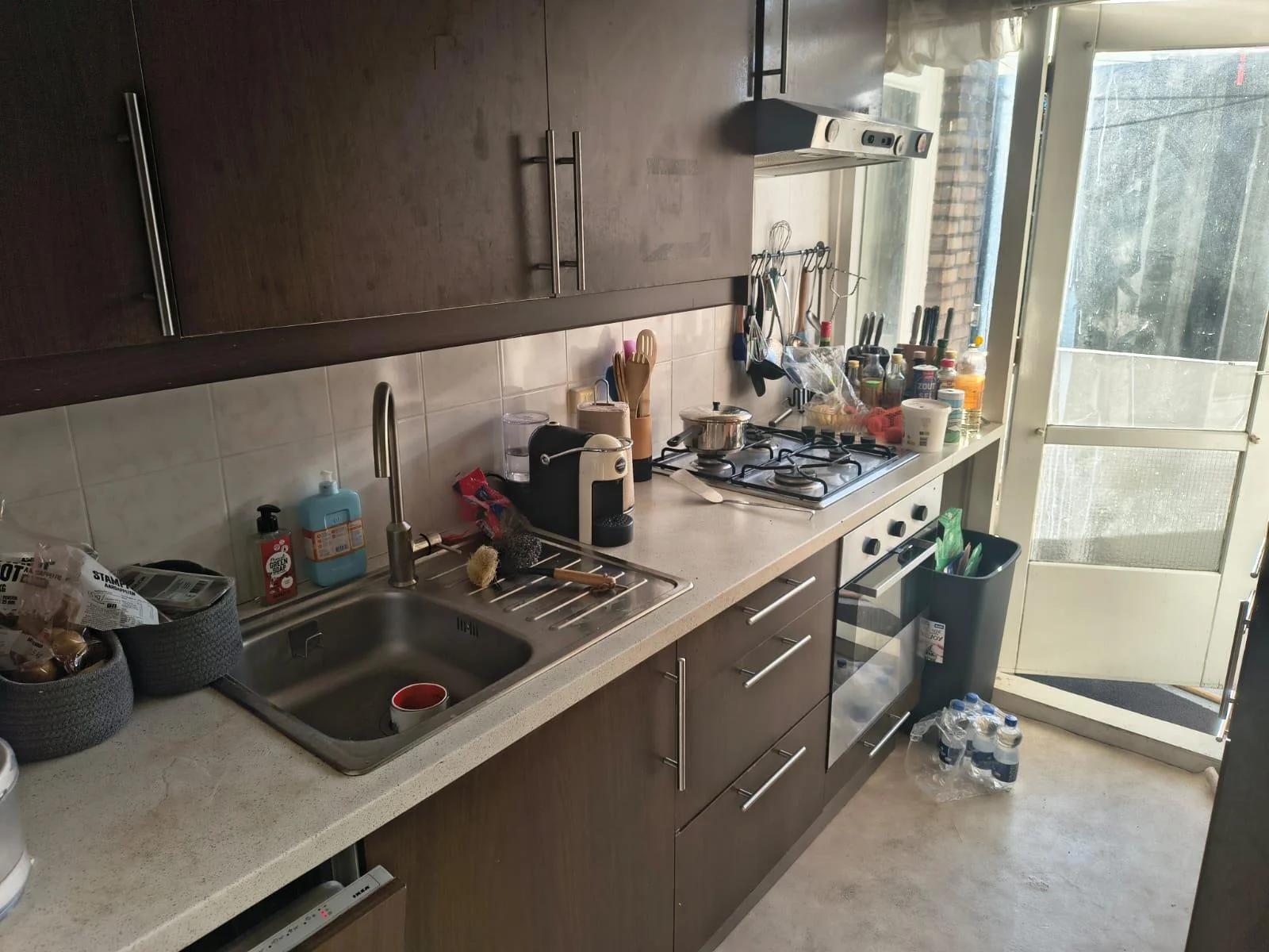 geblurde versie van de foto als achtergrond