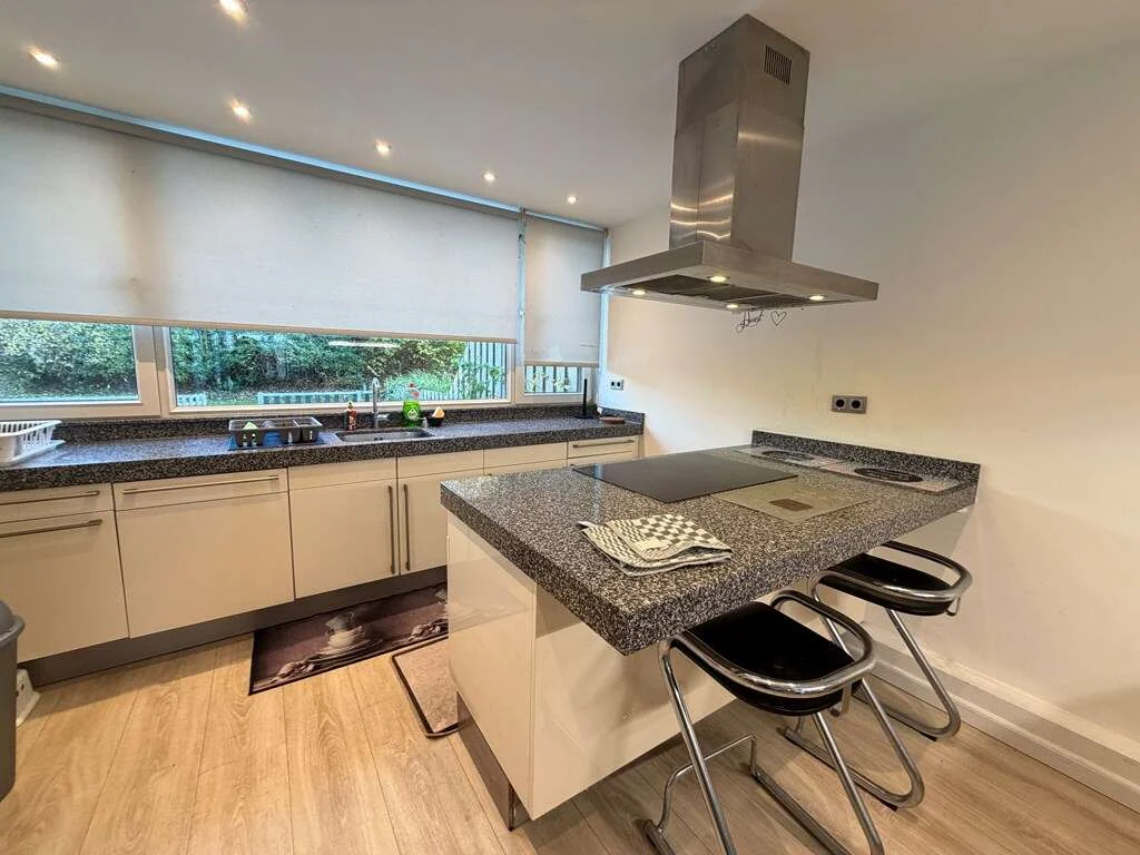 geblurde versie van de foto als achtergrond