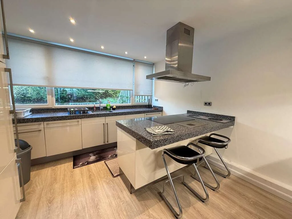 geblurde versie van de foto als achtergrond