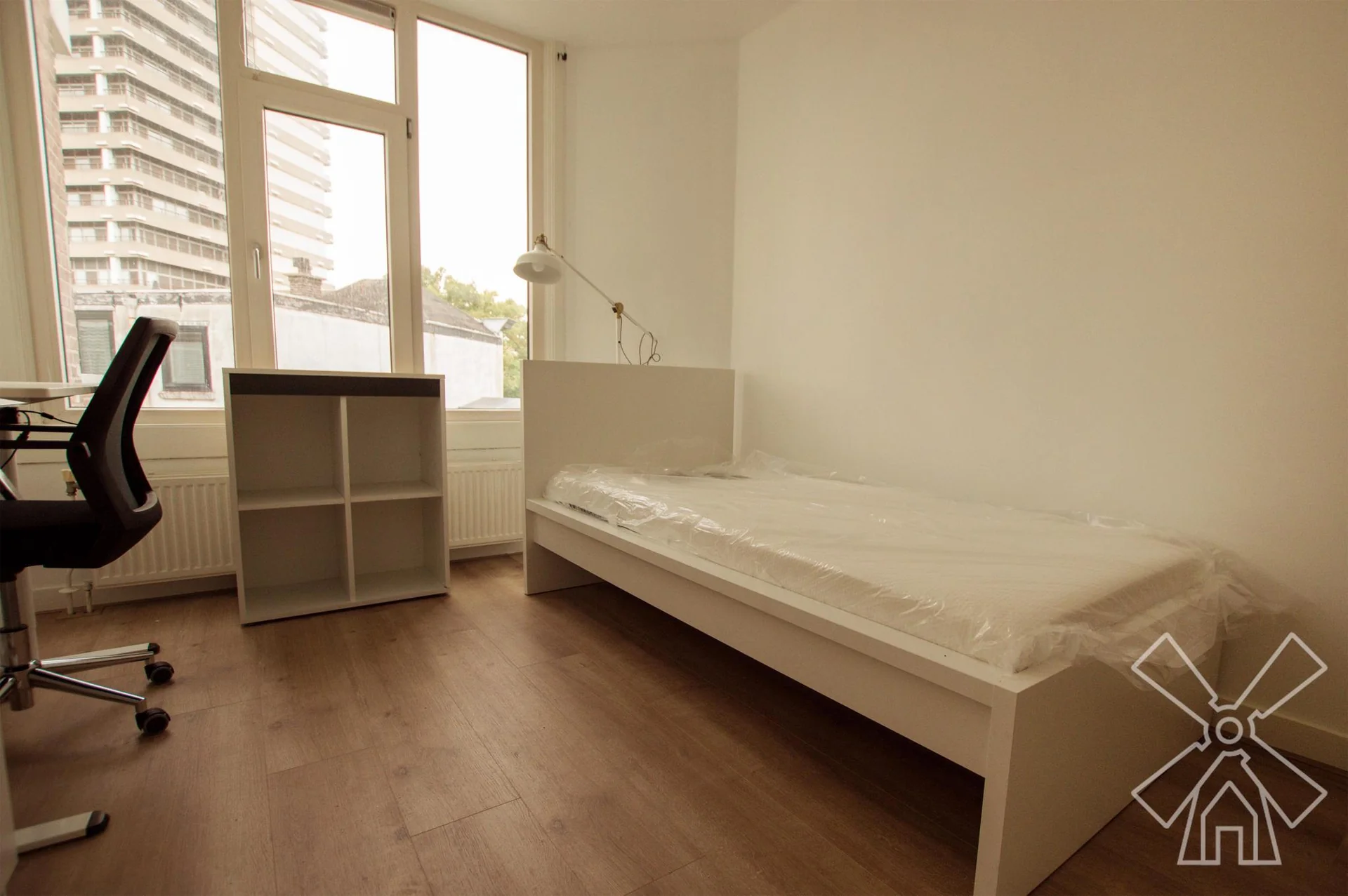 geblurde versie van de foto als achtergrond