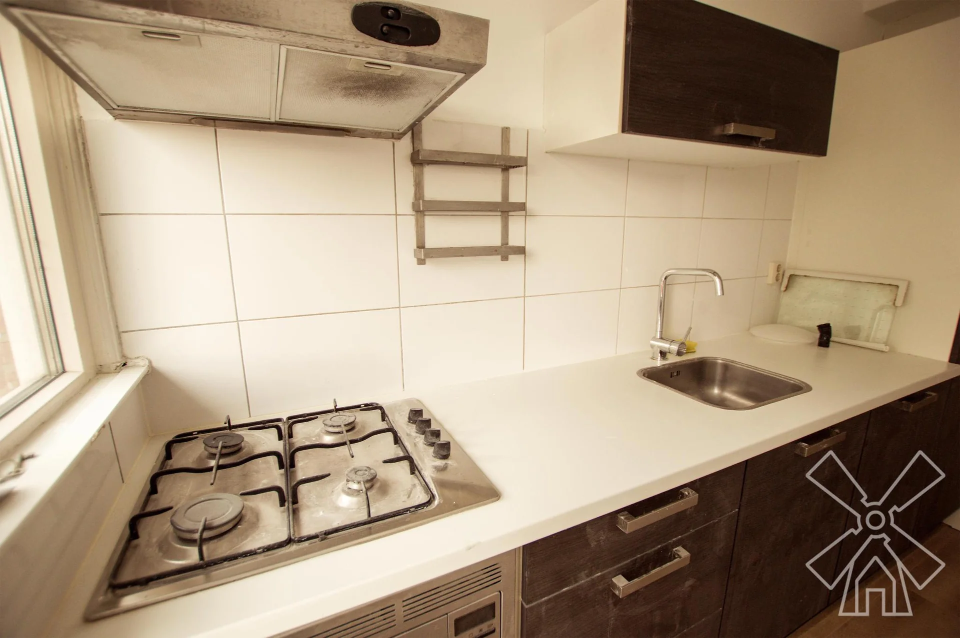 geblurde versie van de foto als achtergrond