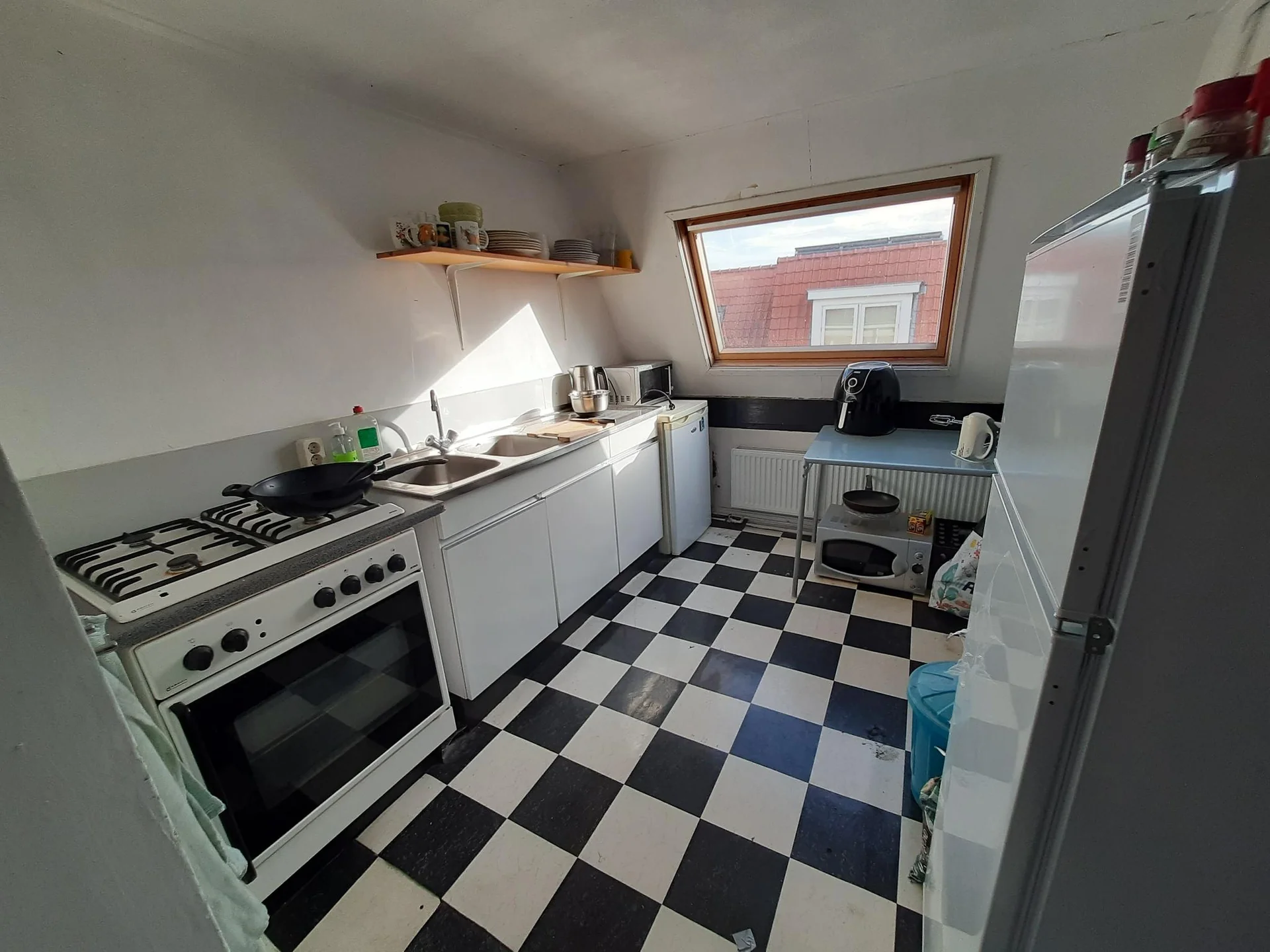 geblurde versie van de foto als achtergrond