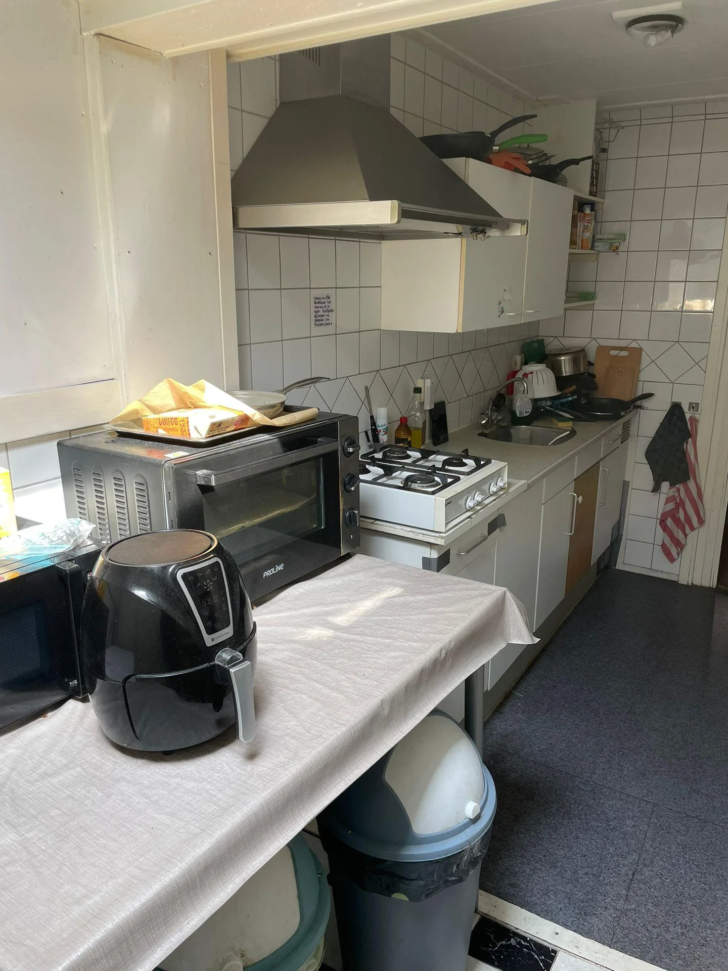 geblurde versie van de foto als achtergrond