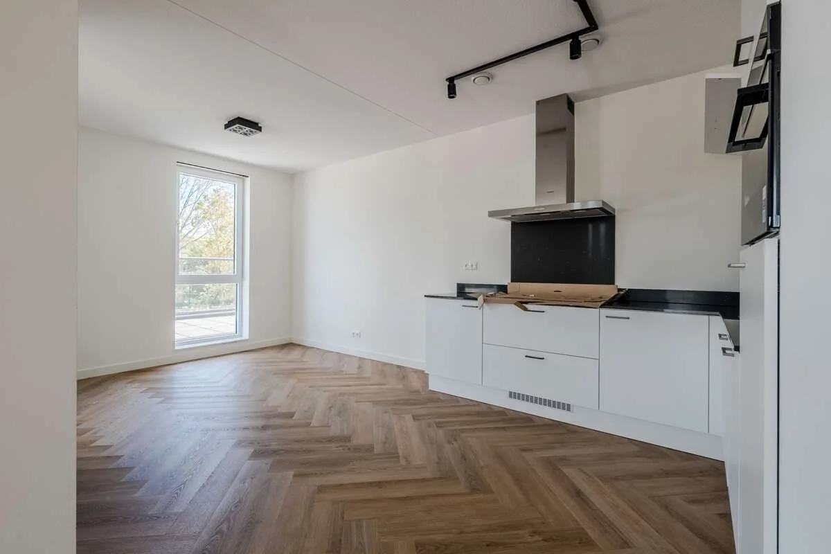 geblurde versie van de foto als achtergrond