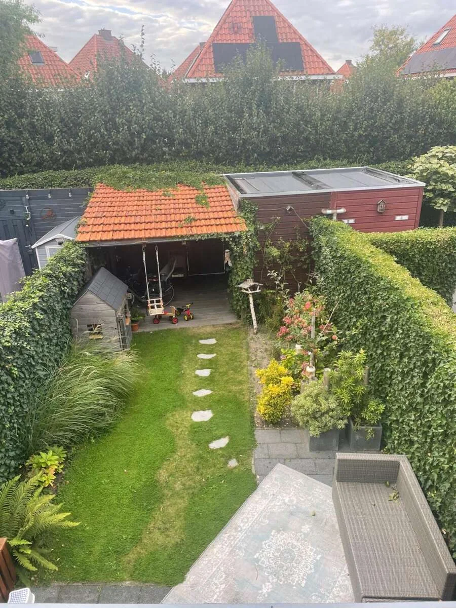 geblurde versie van de foto als achtergrond