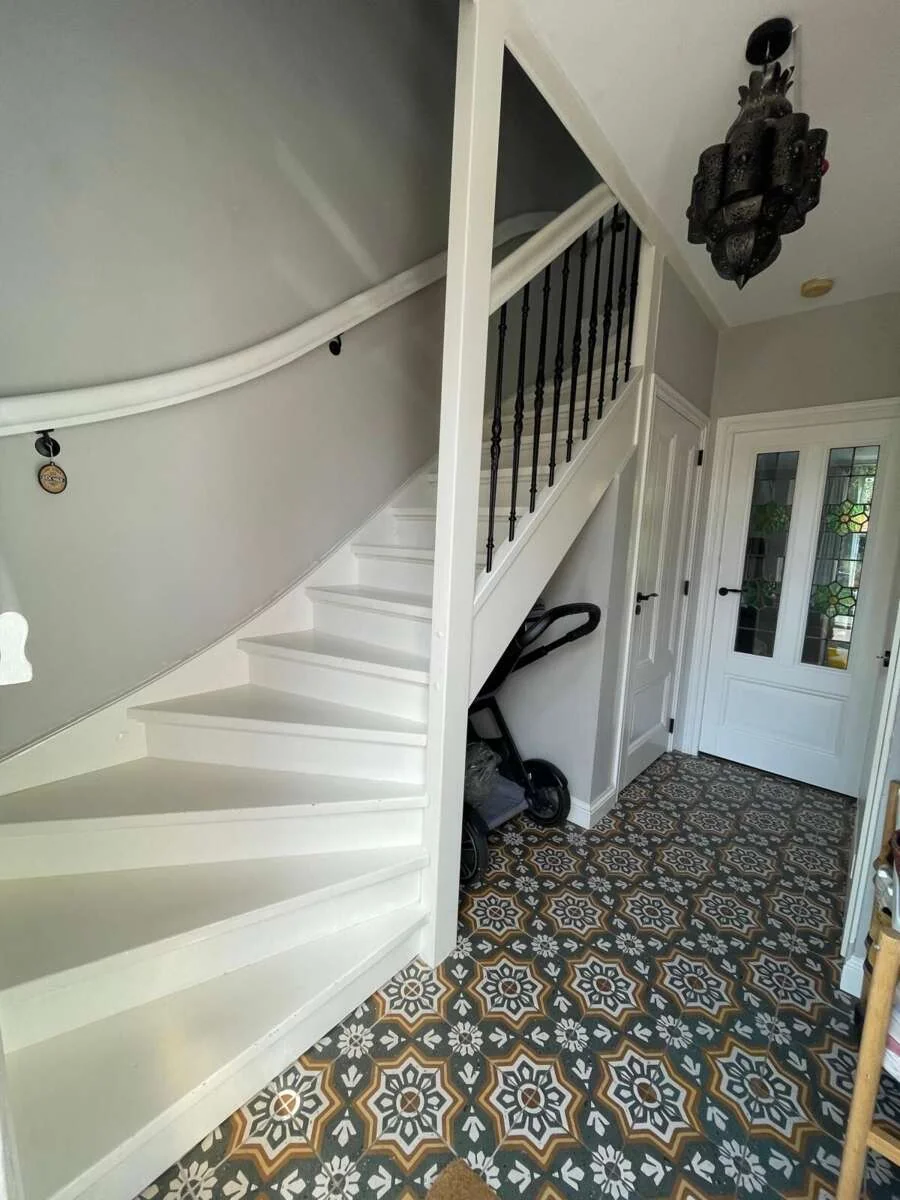 geblurde versie van de foto als achtergrond