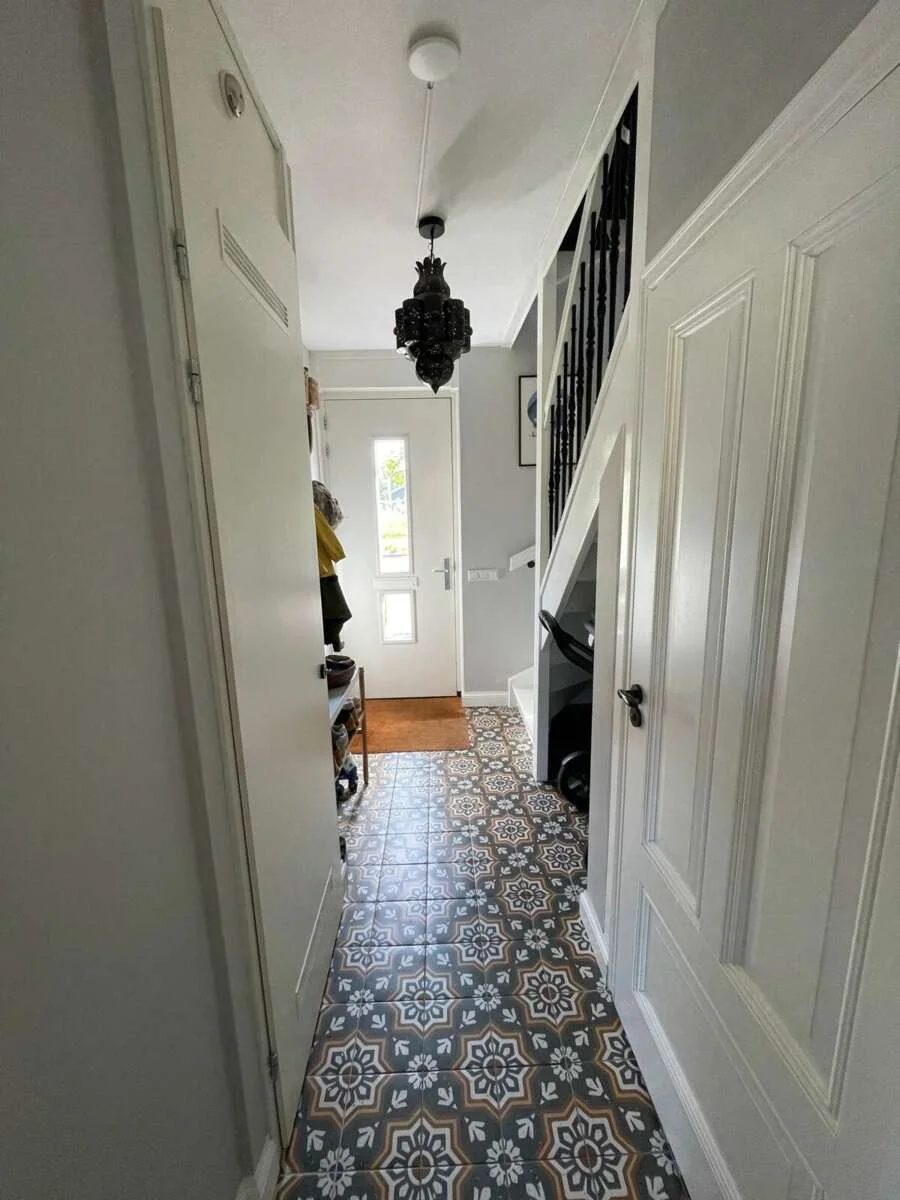 geblurde versie van de foto als achtergrond