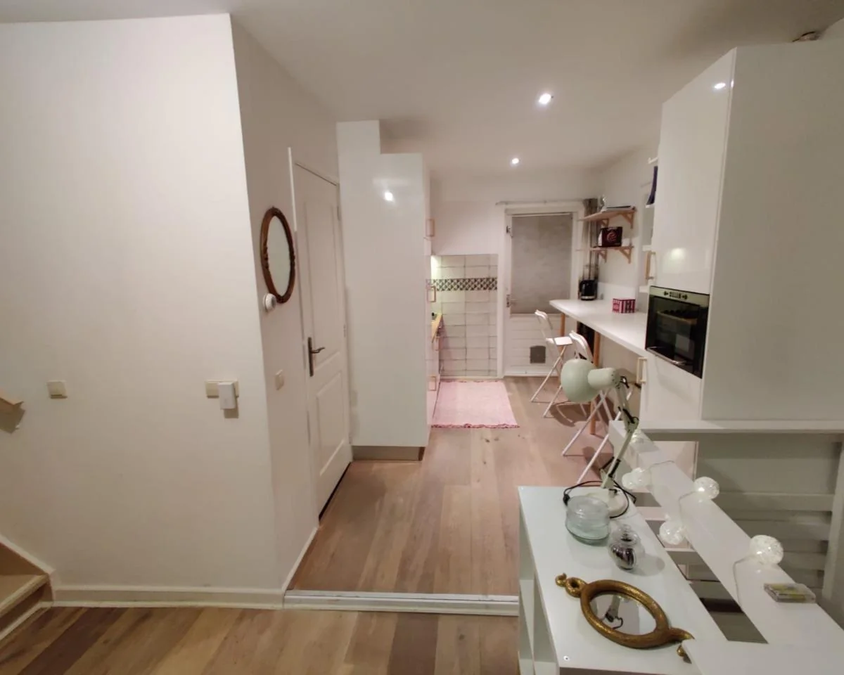 geblurde versie van de foto als achtergrond