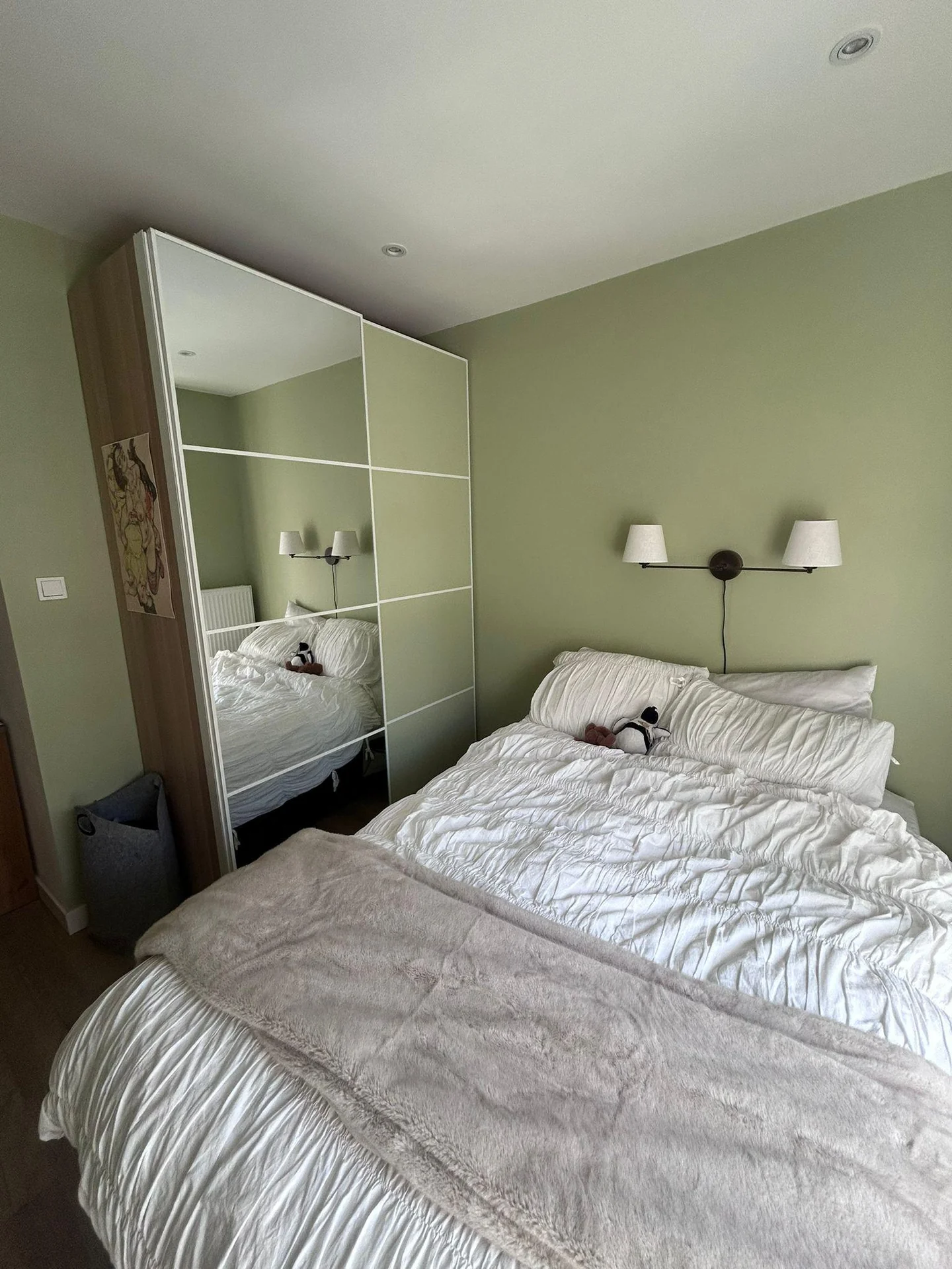 geblurde versie van de foto als achtergrond