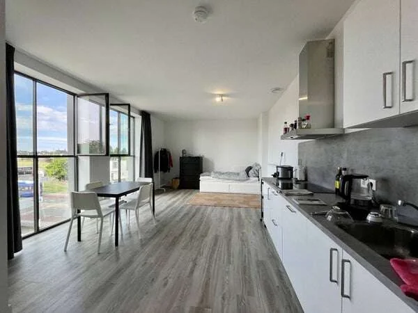 geblurde versie van de foto als achtergrond