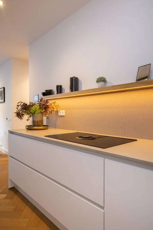 geblurde versie van de foto als achtergrond