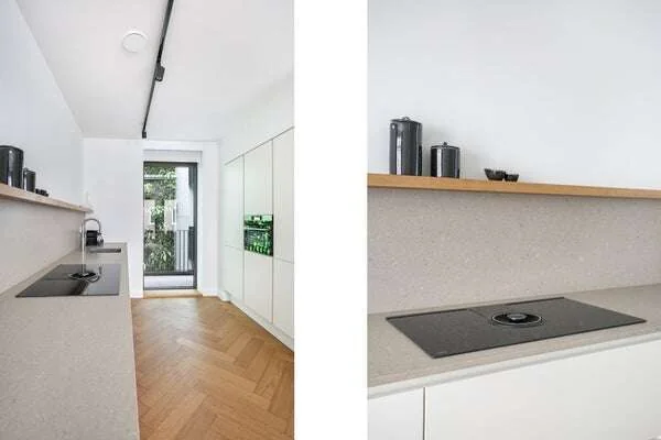 geblurde versie van de foto als achtergrond