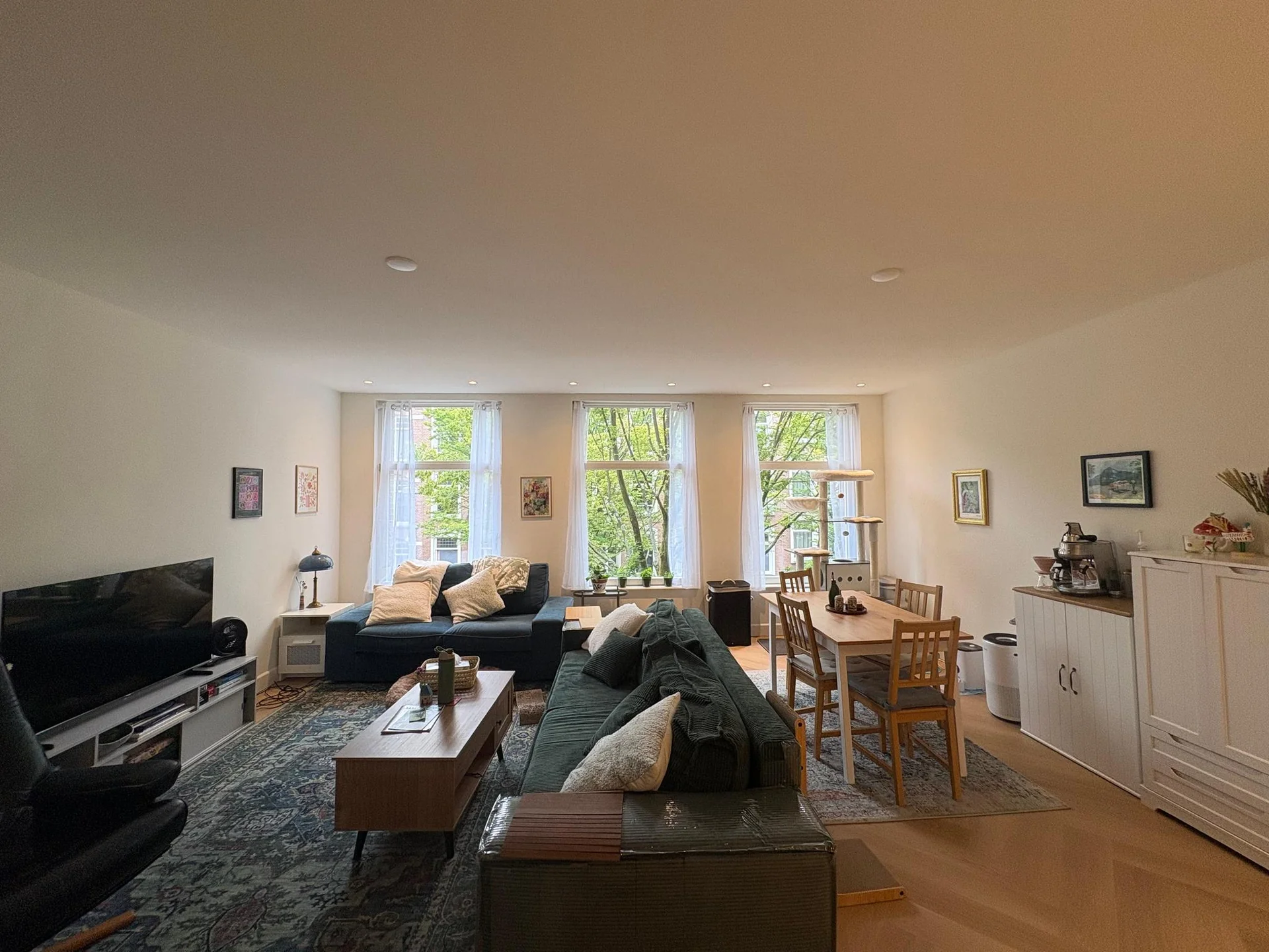 geblurde versie van de foto als achtergrond