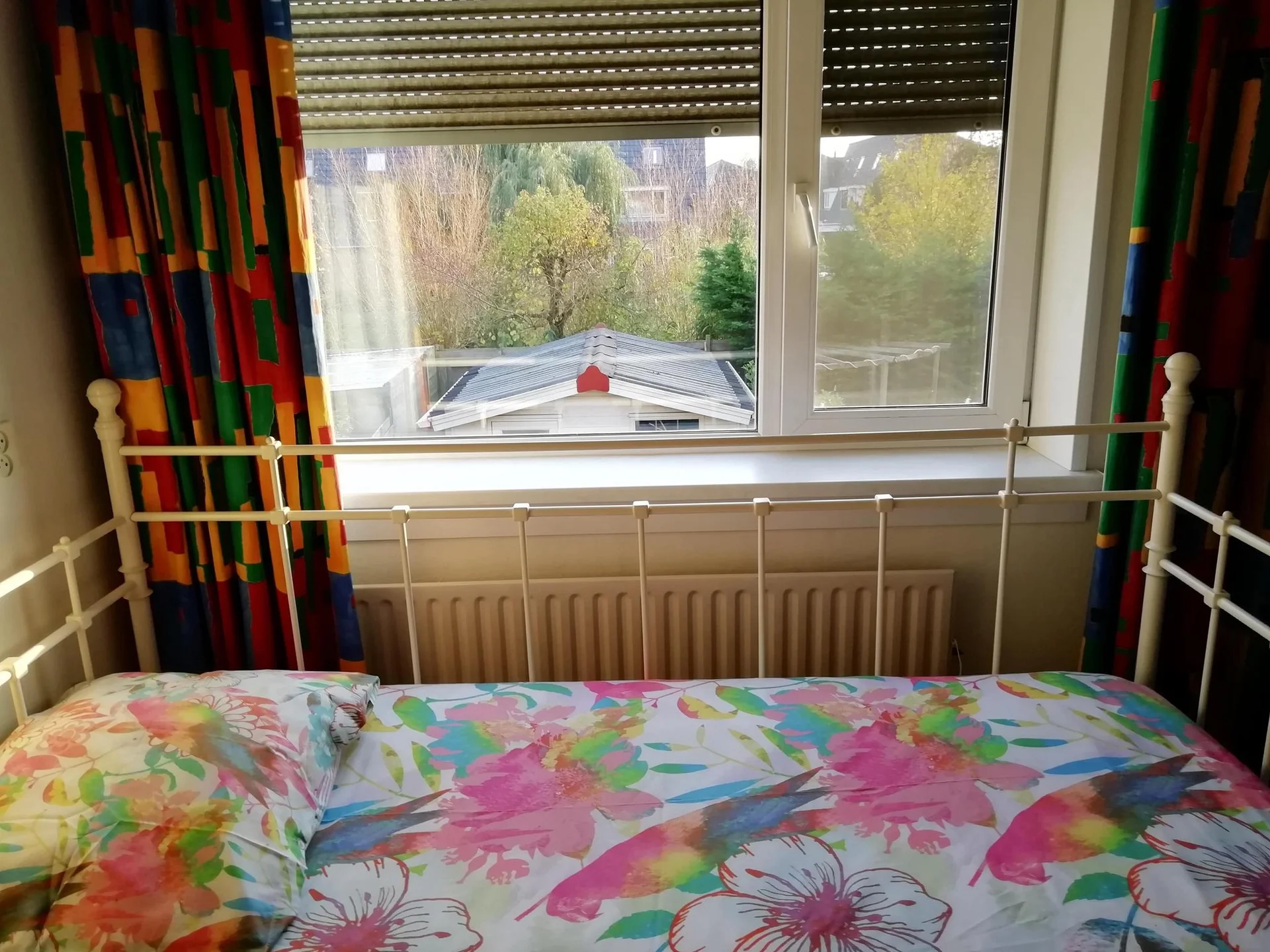 geblurde versie van de foto als achtergrond